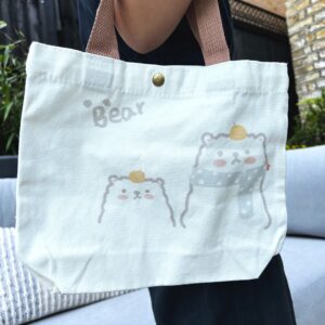 Cute Cotton Lunch Bag or Small Tote Bag