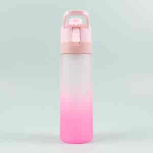 Large Capacity Portable Sports Water Bottle 650ml With Spray