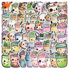 Adorable Bubble Tea Stickers (50 Pack)