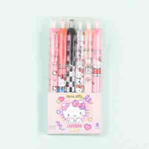 Hello Kitty Pens Set of Six