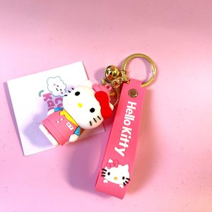 Cute Hello Kitty KeyRing with Gold Bell