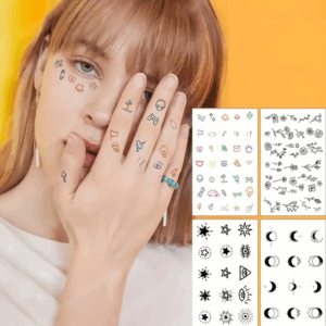 Waterproof Temporary Tattoos Cute Small Design x 1 Sheet