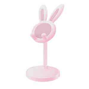 Kawaii Rabbit Mobile Phone Stand Pink