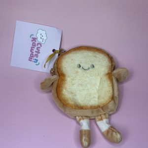 Cute Toast Bread Coin Purse
