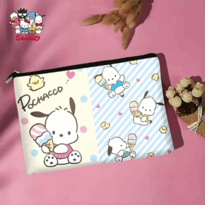 Pochacco Polka Dot & Stripes Cosmetic Bag/Pencil Case