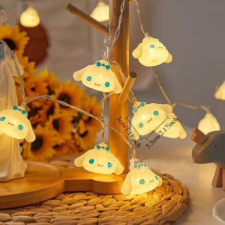 USB Cinnamoroll String Lights – 10 LED Bulbs, 1.5m Fairy Light Garland - Image 2