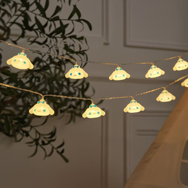 USB Cinnamoroll String Lights – 10 LED Bulbs, 1.5m Fairy Light Garland - Image 3